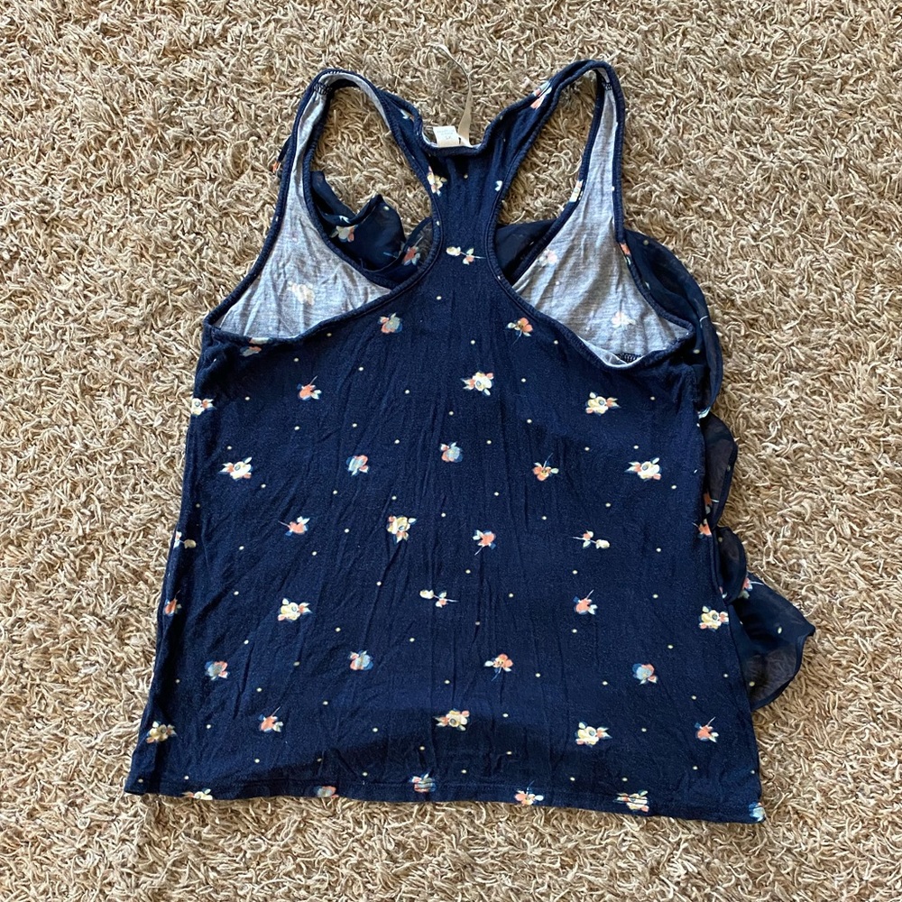 Floral Ruffle Tank Top - Picture 3 of 4